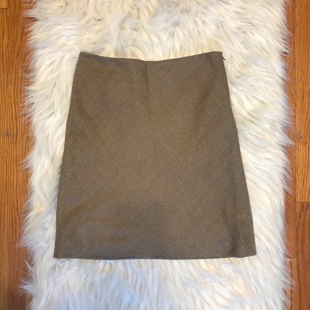 Brooks Brothers Brown Tweed Skirt 👠